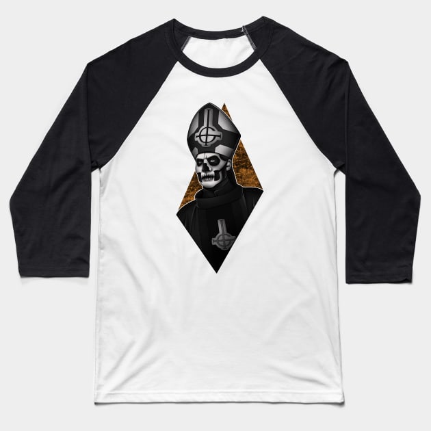 Ghost: Papa Emeritus II Baseball T-Shirt by Abznormal